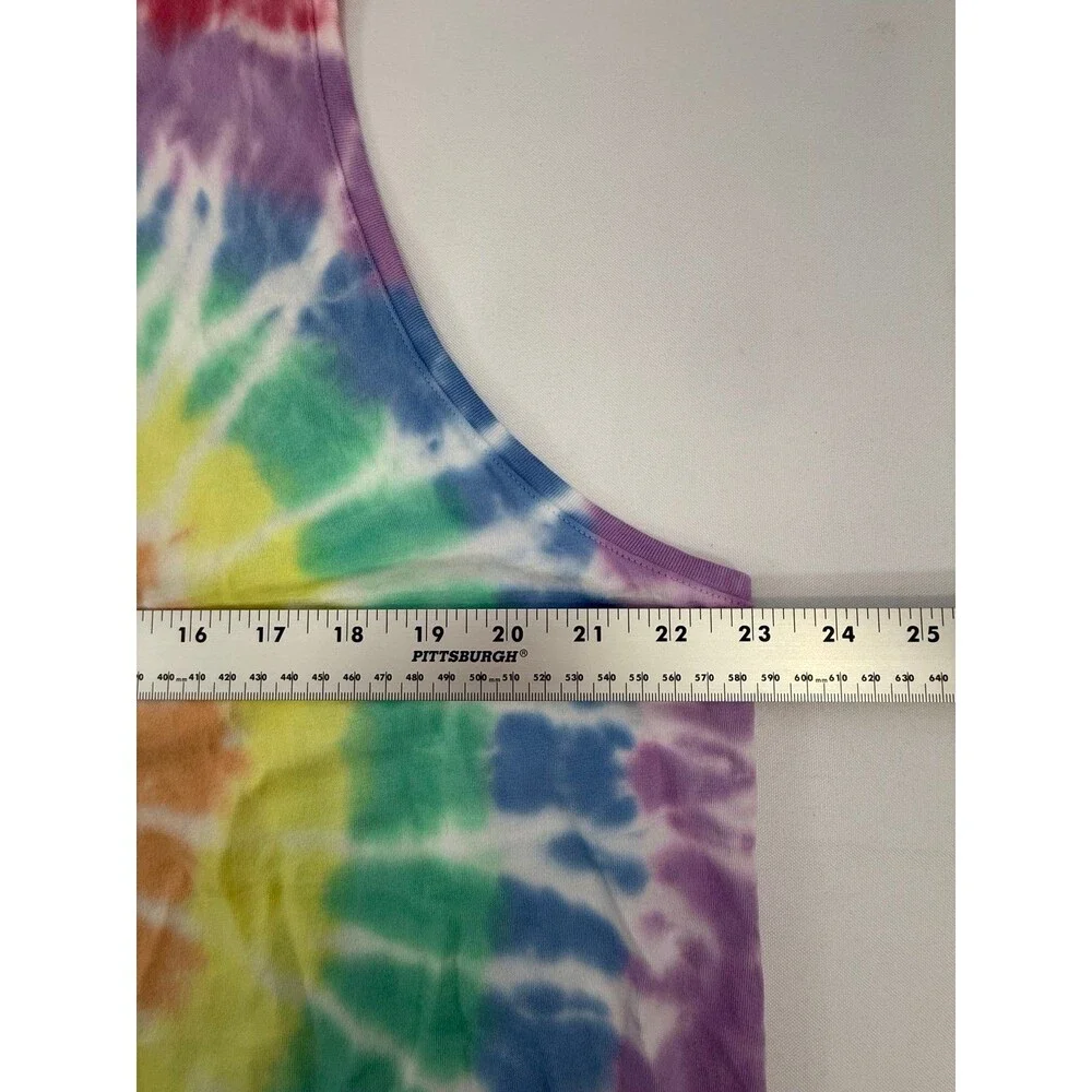 Bombas 100% Pima Cotton Multicolor Tye-Dye Tank Top Womens XXL - Picture 4 of 4